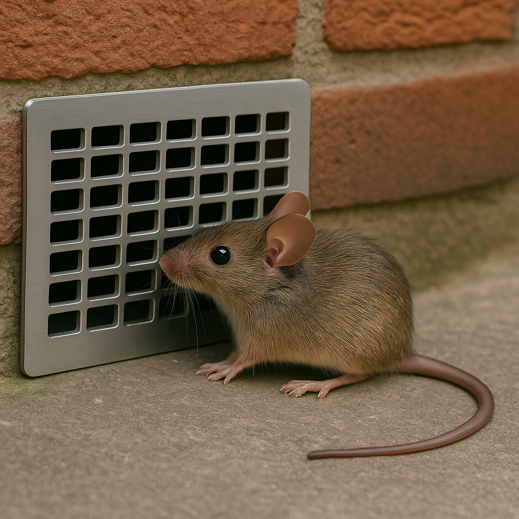 Wering bij ventilatierooster – muizen buiten houden