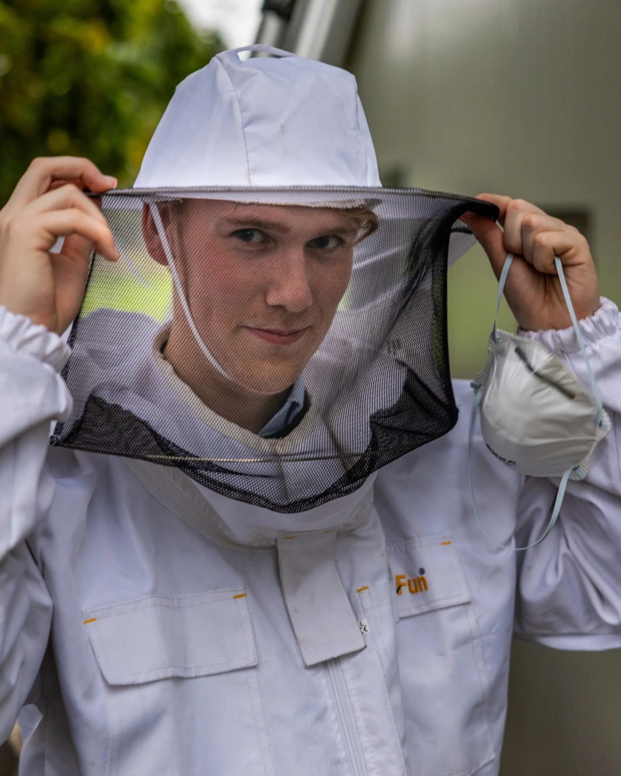 Aaron Foget aan het werk in de regio Ommen