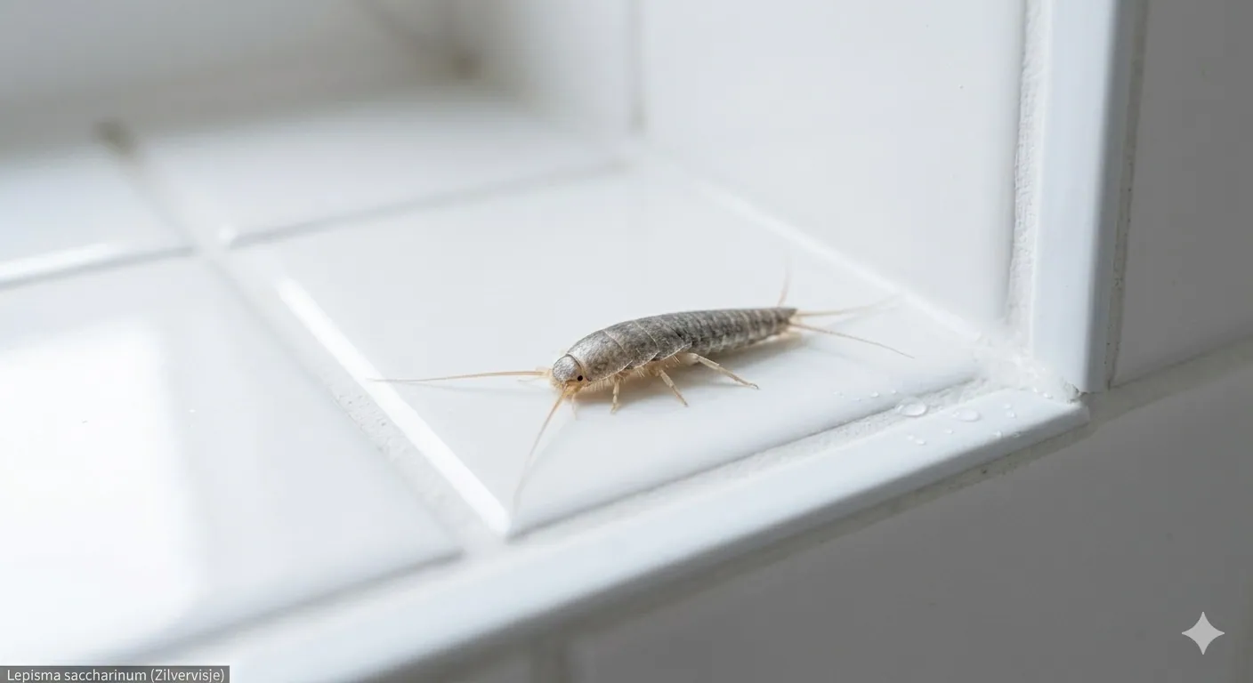 zilvervisje-badkamer close up